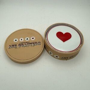 Ceramic Ace Coasters Set Of 4 Man Cave Barware Bed Bath & Beyond